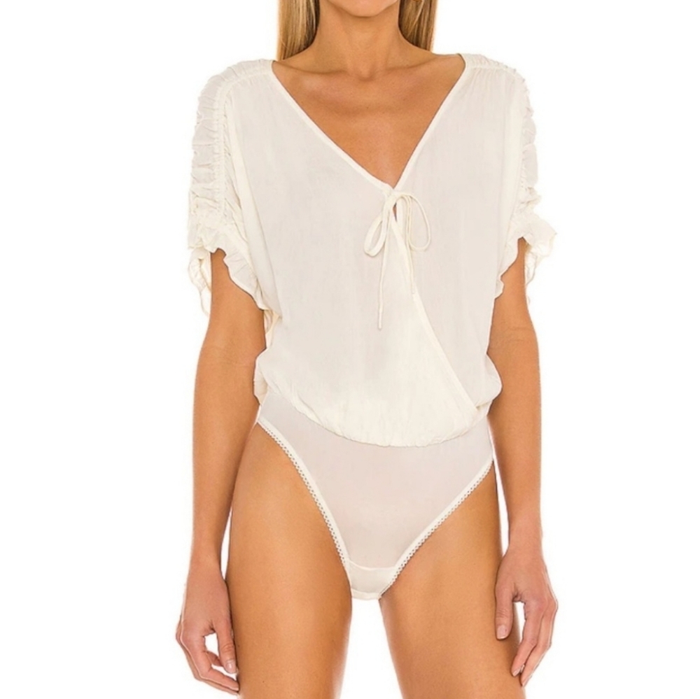 Summer Free People Intimately Cleo Bodysuit in Ivory